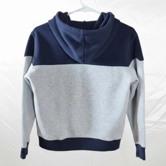 Boys Polo Hoodie L/G (14–16) Blue Gray With Red Pony Jacket - Picture 2 of 5